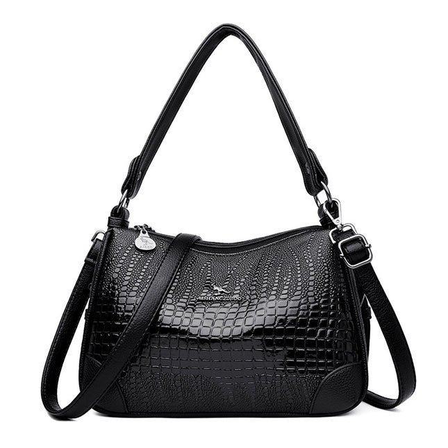 High-End Bags for Women, European and American Retro Printed Shoulder Crossbody Bags, Niche Mom Underarm Bags, Women's Bags, Small Bags Wholesale