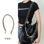 Black gold buckle decorative chain 59cm