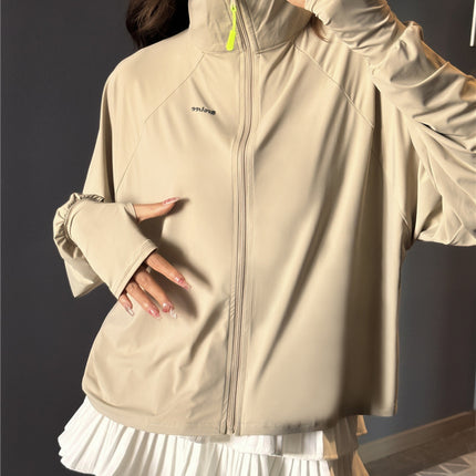 New outdoor ice silk upf50 summer women's anti-ultraviolet light coat cool and breathable sunscreen clothing