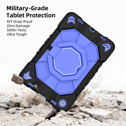 Suitable for Samsung Tab A9+ Tablet Protective Cover Satchel A9Plus Silicone Rotating Stand Kidsren's Anti-Fall Shell