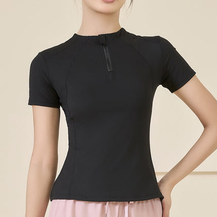 Summer Outdoor Fitness Clothing Short-sleeved Top Sports Gym Morning Running Clothing Yoga Clothing Breathable Slim T-shirt