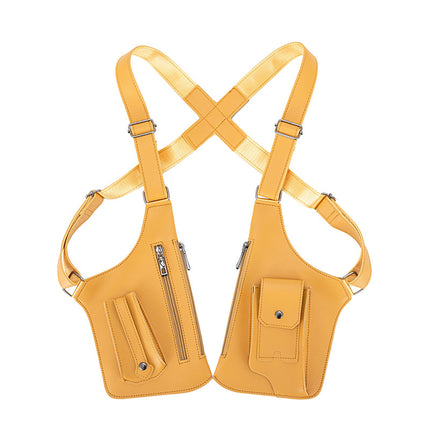 Men's Bag Men's Crossbody Bag Men's Vintage Strap Underarm Satchel Multi-functional Shoulder Bag Women's Outdoor Mobile Phone Bag