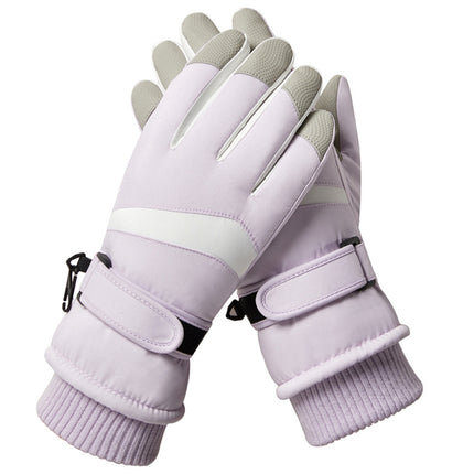 Ski gloves for men and women with winter cold outdoor riding plus velvet padded touch screen warm cross-border A30HXG