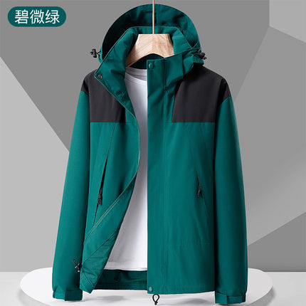 Foreign Trade New Products Men's Windproof Waterproof Outdoor Spring and Autumn Coat Trendy Brand Xizang Couple's Single-Layer Mountaineering Suit for Women