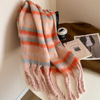 Light pink stripes / 220*40cm thickened version