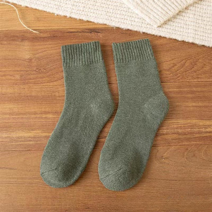 Autumn and winter fleece-lined thick socks men's terry socks deodorant warm terry socks academic style all-match ins fashionable stockings