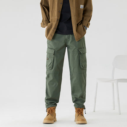 Multi-Pocket Overalls Boys Spring and Autumn Mountain Camping Thin Loose Casual Pants Men's Summer Overalls