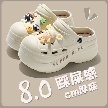 Women's Summer 2025 New Style Slippers for Home Indoor Bathroom Anti-Slip and Deodorant Thick-Soled Eva Slippers for Outdoor Wear