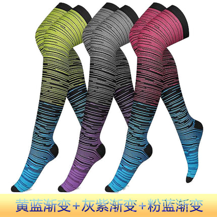 Cross border calf over knee compression socks Thigh-high socks sports compression socks over knee socks outdoor elastic socks