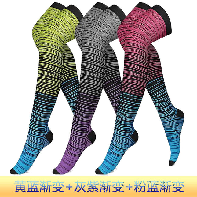 Cross border calf over knee compression socks Thigh-high socks sports compression socks over knee socks outdoor elastic socks