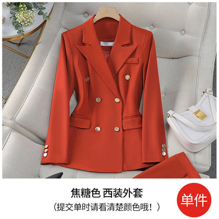 High-End Suit 2024 New Fashion Elegant Goddess Style Professional Wear Beauty Salon Suit Two-Piece Set