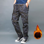 Winter fleece-lined/Black Camouflage / S