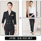 Black suit + pants + shirt / S