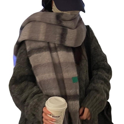2022 new cool atmosphere ~ brushed colorful scarf autumn and winter warm scarf fashion item warm gift