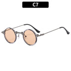Gray frame champagne slices