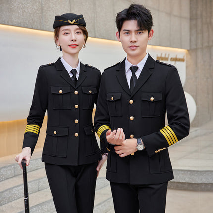 Explosive Spring and Autumn Security Work Clothes Suit Real Estate Sales Department Concierge Suit New Security Property Image Post Uniform