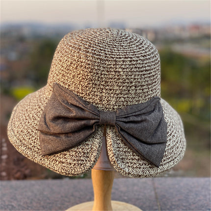 Sun hat ladies summer Korean fashion sun hat seaside straw hat sunscreen travel big eaves beach hat wholesale