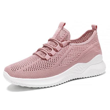 Women's Shoes 2026 Spring New Style Single Shoes Cross-Border Wholesale Lightweight Soft-Soled Women's Shoes Mesh Hollow Casual Sports Shoes