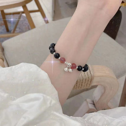 New Chinese-Style Ancient Beaded Elastic String Bracelet, Sweet Girl's Glass Bracelet, Night Market Stall, Cross-Border Live Broadcast Jewelry
