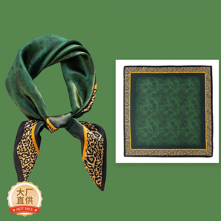 Mulberry Silk Scarf, Old Money Style, Summer Thin Small Scarf, Valentine's Day Gift, Plain Crepe Satin Silk Printed Small Square Scarf
