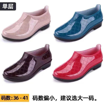 Huili low-top rain shoes women's 3133 low-barrel water shoes spring and autumn rain boots ingot shoes kitchen labor protection water boots rubber shoes wholesale