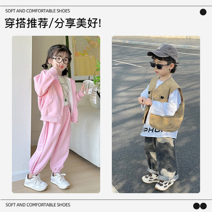 Girls' Shoes Summer Single Mesh Kidsren's Sports Shoes Forrest Gump Shoes 2025 New Boys' Mesh Shoes Lightweight Girls' Soft Soles