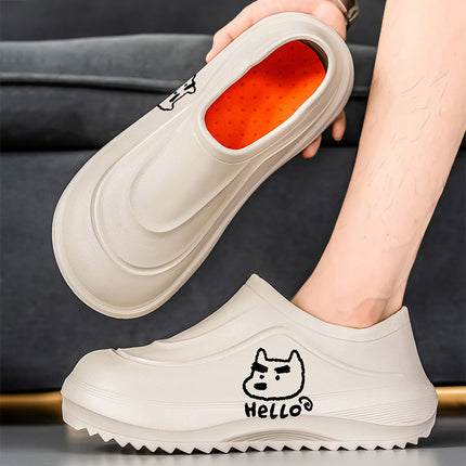 Chef Shoes Men's Autumn and Winter Waterproof Hotel Production Workshop Ktv Safety Shoes Home Kitchen Work Shoes Men's Shoes