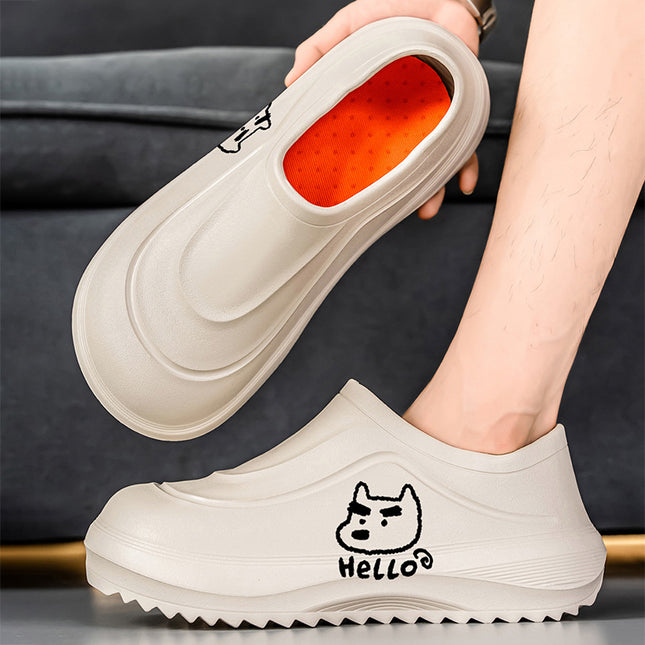 Chef Shoes Men's Autumn and Winter Waterproof Hotel Production Workshop Ktv Safety Shoes Home Kitchen Work Shoes Men's Shoes