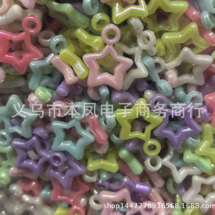 Acrylic light color plated AB colorful diy children beaded material candy AB colorful beads jewelry accessories