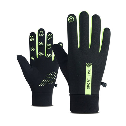 Cycling Gloves for Adult Men and Women in Autumn and Winter Cycling Warm fleece-lined Cold-proof Touch-screen Takeaway Warm Gloves
