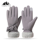 Fluffy bow purple / One size fits all