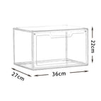【36*27*22】transparent shoe box / 27*18*22