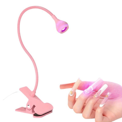 Gooseneck Manicure Lamp USB Clip 395 Phototherapy Lamp Nail Polish Uv Glue Curing Baking Lamp Purple Light Manicure Lamp