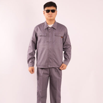 Spring and Autumn Long Sleeve Work Clothes suit Men's and Women's Cleaning Site Engineering Elastic Work Clothes Jacket Auto Repair Property