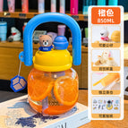 850ML / Carrying pot yellow 850ml + bear doll + pendant