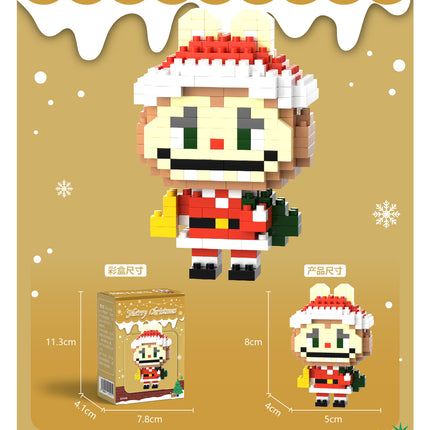 What is the cross-border Christmas building block ball micro-particle assembly puzzle snowman Christmas tree ornaments boys and girls gifts