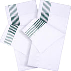 56*112cm / Green strip on white background