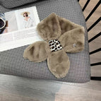 Leopard print buckle-khaki