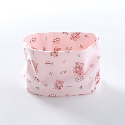 Loveable Amoy Children's Scarf Autumn and Winter Pure Cotton Class A Baby Cartoon Baby's Head Windproof Warm Neck Sleeve