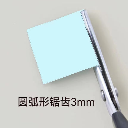 Handmade DIY Triangle Sawtooth Hair Cutter Tailor Scissors Handmade Lace Cutter Wave Cut Lace Household Scissors