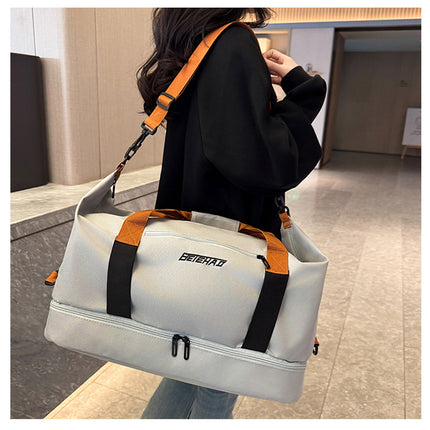 Gym Bag Luggage Bag Short-Distance Business Trip Portable Large-Capacity Lightweight Storage Dry and Wet Sports Travel Separate Luggage Bag
