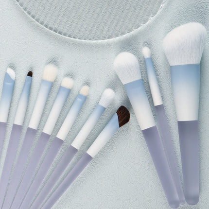 Chen Yuanyuan 10-Piece Makeup Brush Set, Blush Brush, Loose Powder Brush, Eye Shadow Brush, Nose Shadow Brush, Complete Set for Setting Makeup and Contouring