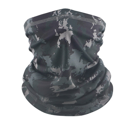 Thin Riding Mask Outdoor Camouflage Multifunctional Magic Headscarf Breathable Sweat Absorbing Neck Mesh Scarf Cross Border