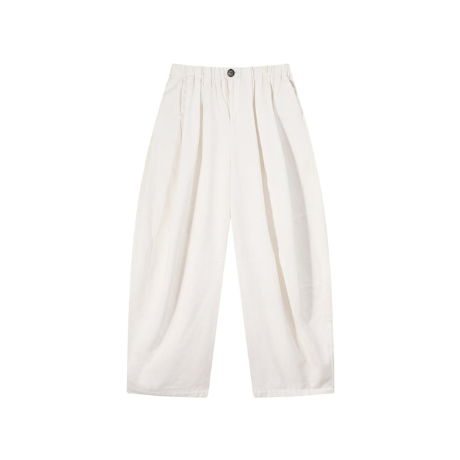 Wu Tongtong Drapey Loose Wide-Leg Straight Casual Pants for Women, Autumn Korean Style High-Waisted Slimming Floor-Length Trousers