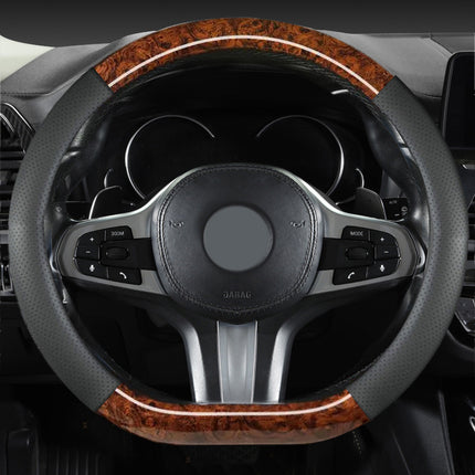 2024 new peach wood grain car steering wheel cover factory direct sales of a generation of hair