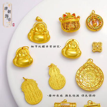 Long-standing Vietnamese gold diy accessories Fushun Gourd Taisui Ping An Lock Ruyi Shangui Wealth Pendant for Women