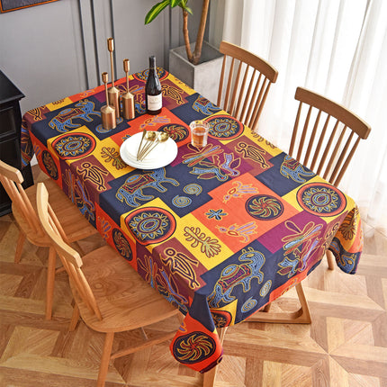 Hemp Cotton Digital Printing Fabric Printing Cotton and Linen Clothing Fabric Vintage Handmade DIY Tablecloth Patchwork Southeast Asia