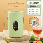 Grass green 1.6l [single pot] with steaming grid / Portable handle