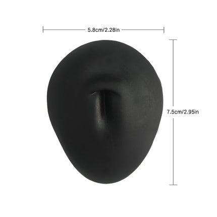Silicone Ear Model Emulation Human Ear Stud Earrings Display Jewelry Display Bracket Puncture Perforation Tattoo Practice