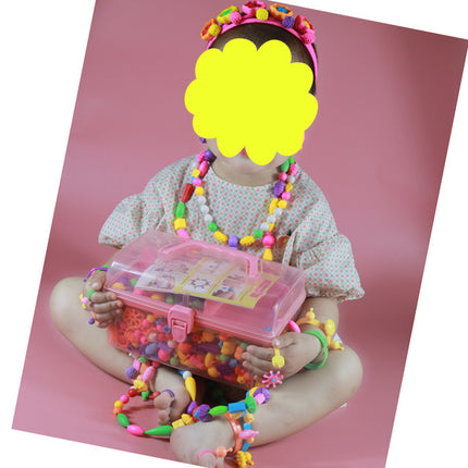 Source Factory Versatile Creative Pop Art String Beads Insert Kidsren's Beaded Toy Beads DIY Girl Bracelet Necklace